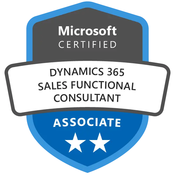 Microsoft Certified: Dynamics 365 Sales Functional Consultant